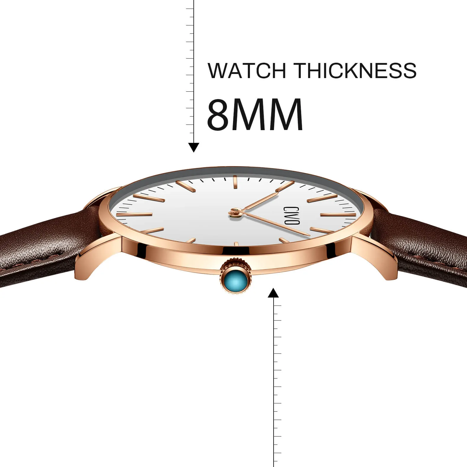 1181C | Quartz Men Watch | Leather Band