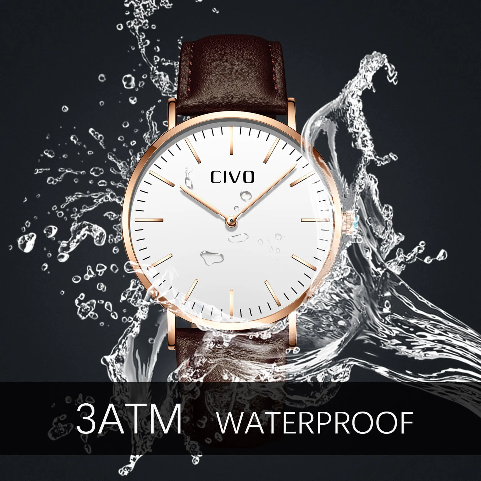1181C | Quartz Men Watch | Leather Band