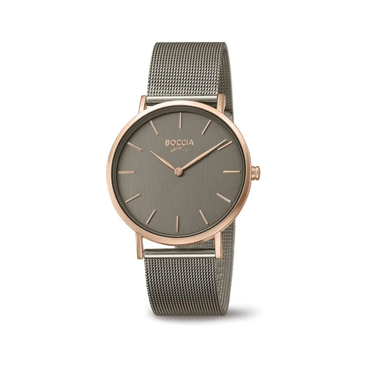 3273-08 - Ladies Titanium Rose Gold & Gun Metal Watch