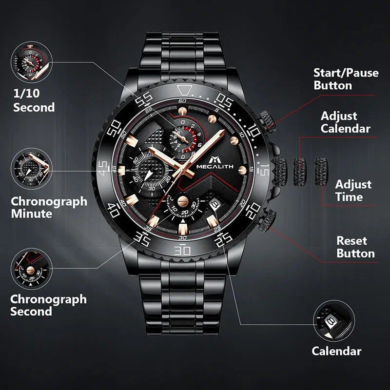 8228M | Quartz Men Watch | Stainless Steel Band