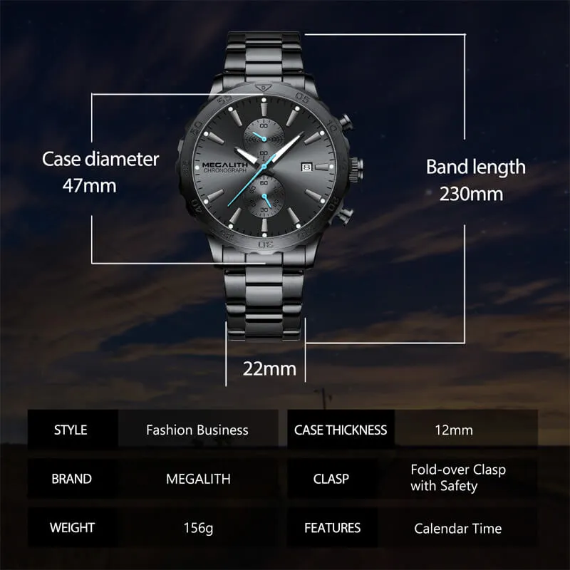 8237M | Quartz Men Watch | Stainless Steel Band