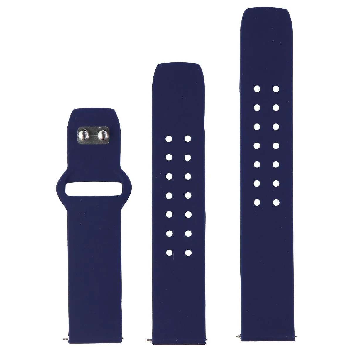 Affinity Bands (22mm) Watch Band for Smartwatches & More - Navy Blue Silicone
