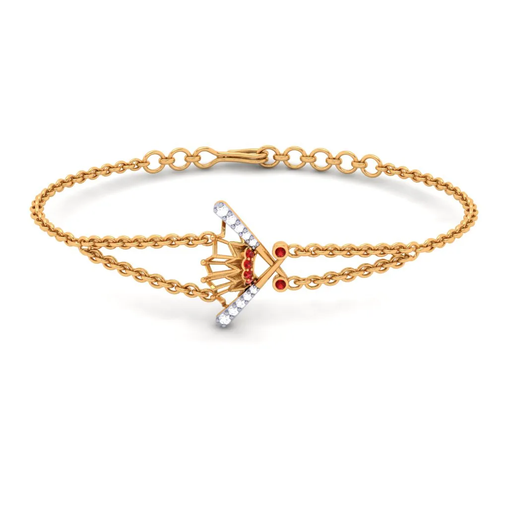 Auspicious Yellow Gold And Diamond Pendant