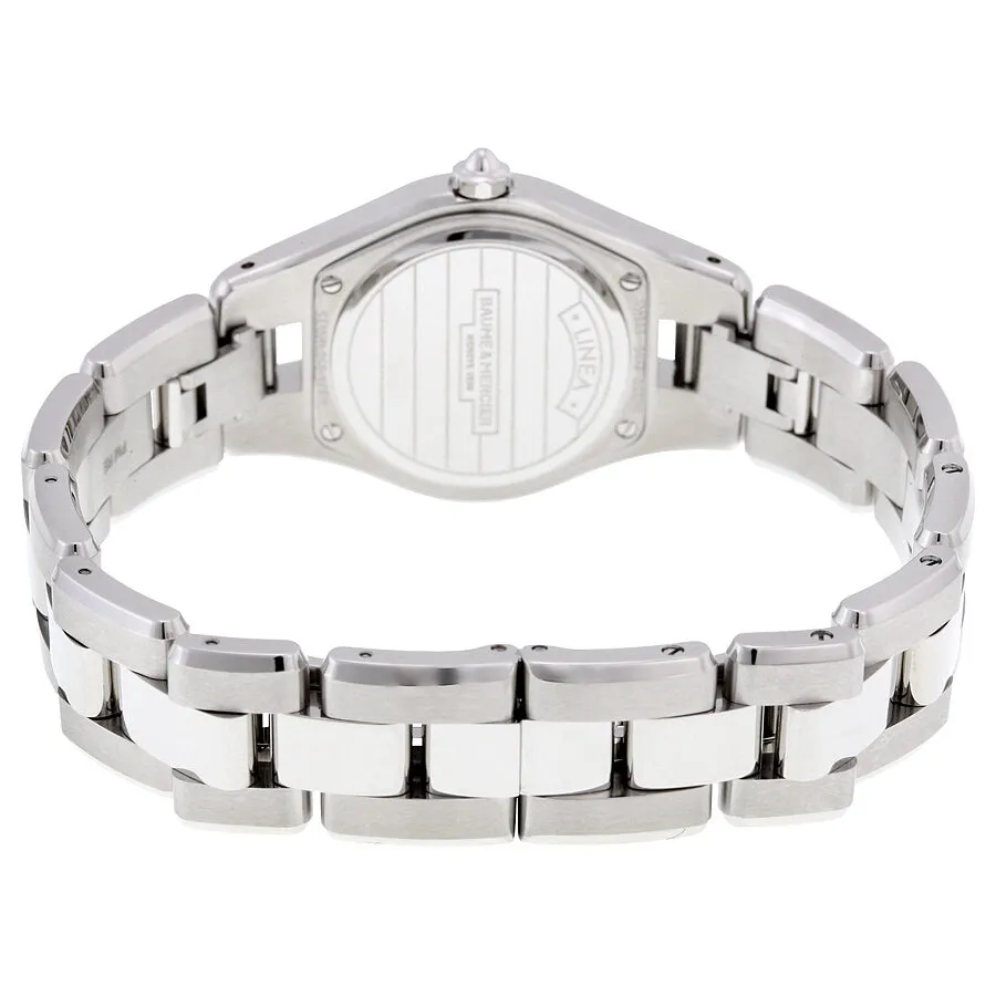 Baume and Mercier Linea Silver Dial Ladies Watch   Additional Strap 10009
