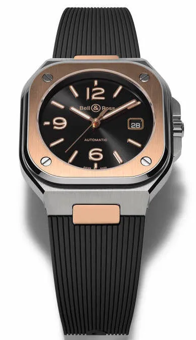 BR Watch BR 5 Black Steel & Gold