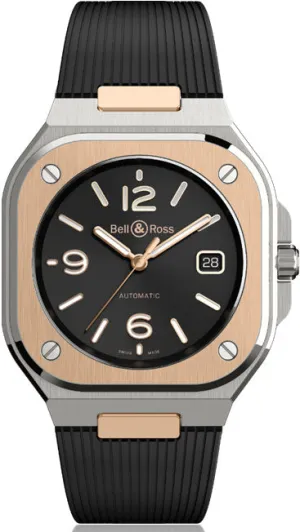 BR Watch BR 5 Black Steel & Gold