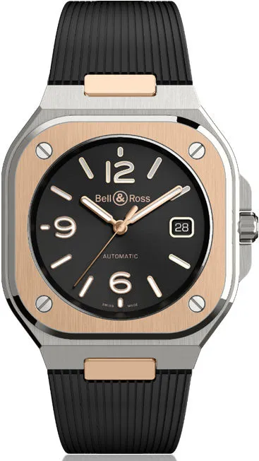 BR Watch BR 5 Black Steel & Gold