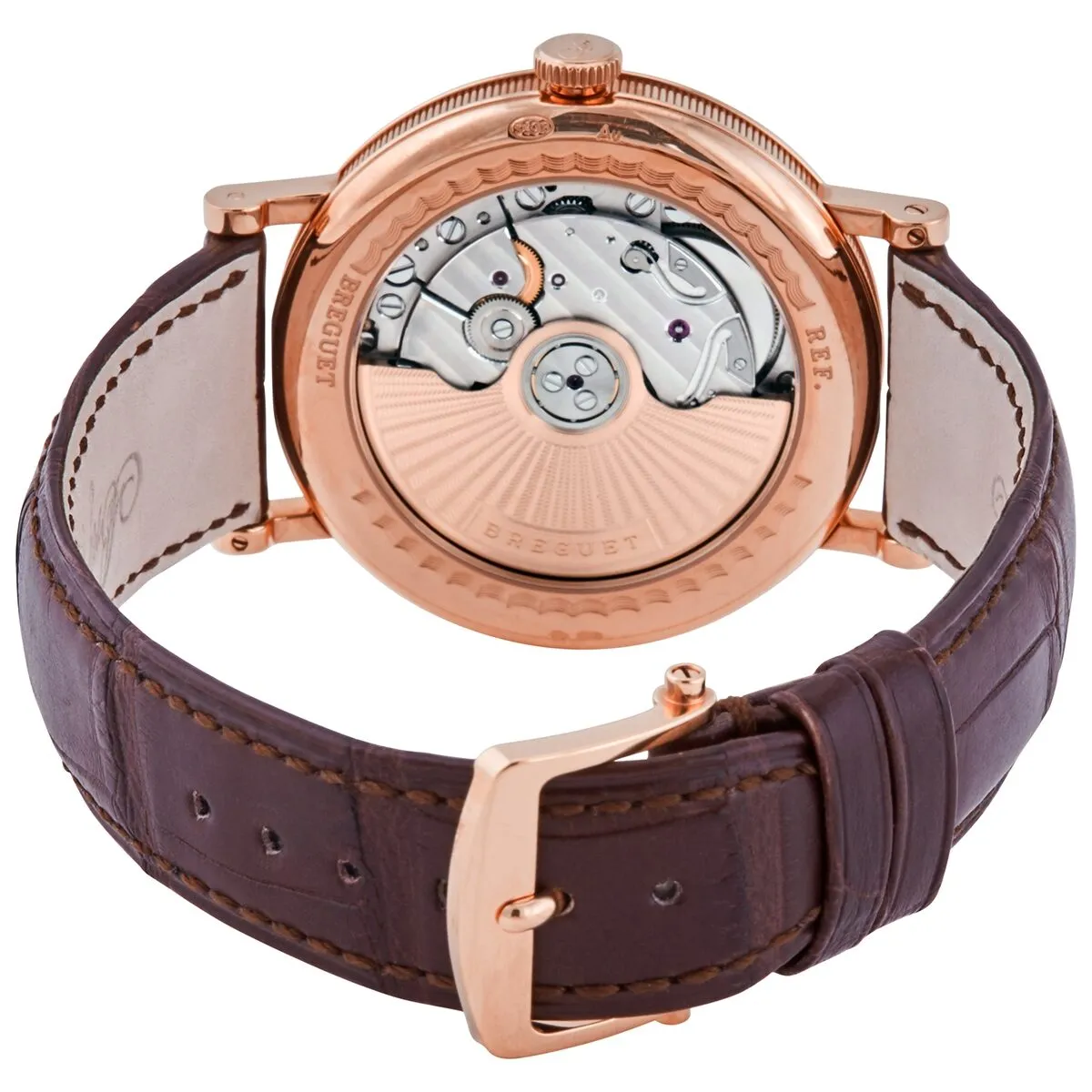 Breguet Classique 18kt Rose Gold Automatic Silver Dial Men's Watch 5177BR/15/9V6
