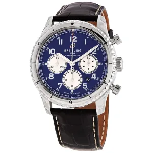 Breitling Avaitor 8 Chronograph Automatic Blue Dial Men's Watch AB0119131C1P1