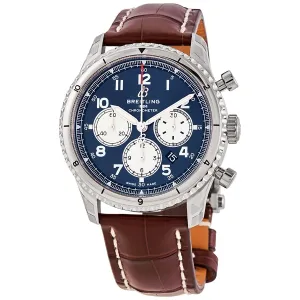 Breitling Avaitor 8 Chronograph Automatic Blue Dial Men's Watch AB0119131C1P4