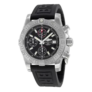Breitling Avenger II Black Dial Chronograph Black Rubber Automatic Men's Watch A1338111-BC32BKPD3 A1338111-BC32-153S-A20D.2