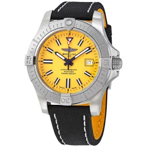 Breitling Avenger Seawolf Automatic Chronometer Yellow Dial Men's Watch A17319101I1X1