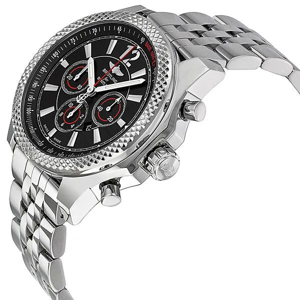 Breitling Bentley Barnato 42 Chronograph Automatic Black Dial Men's Watch A4139024-BB82SS A4139024-BB82-984A
