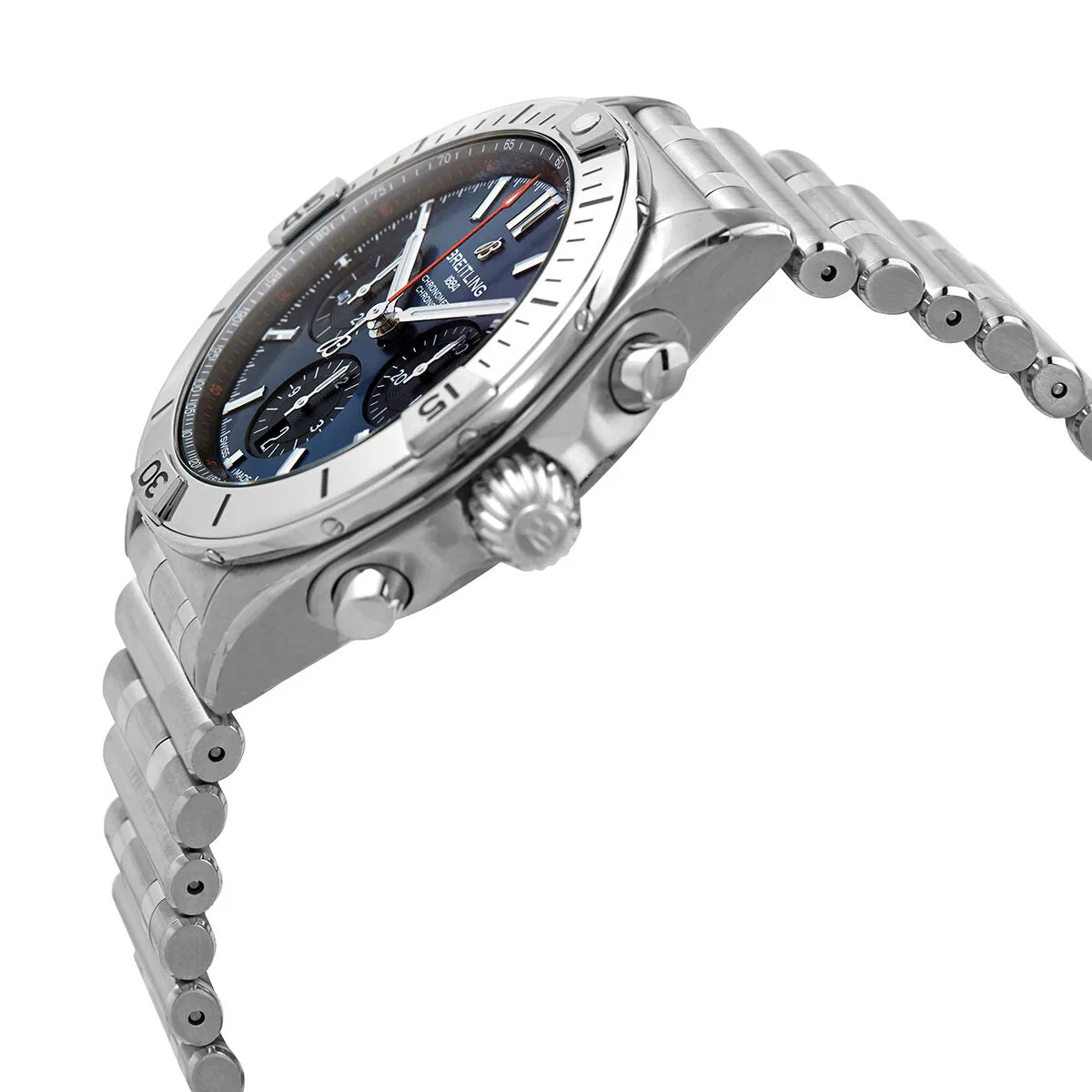 Breitling Chronomat B01 42 Chronograph Automatic Blue Dial Men's Watch AB0134101C1A1