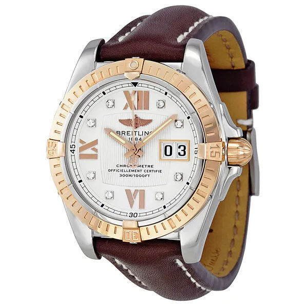 Breitling Cockpit Diamond Rose Gold Automatic Men's Watch C4935012-A672BRLT C4935012/A672