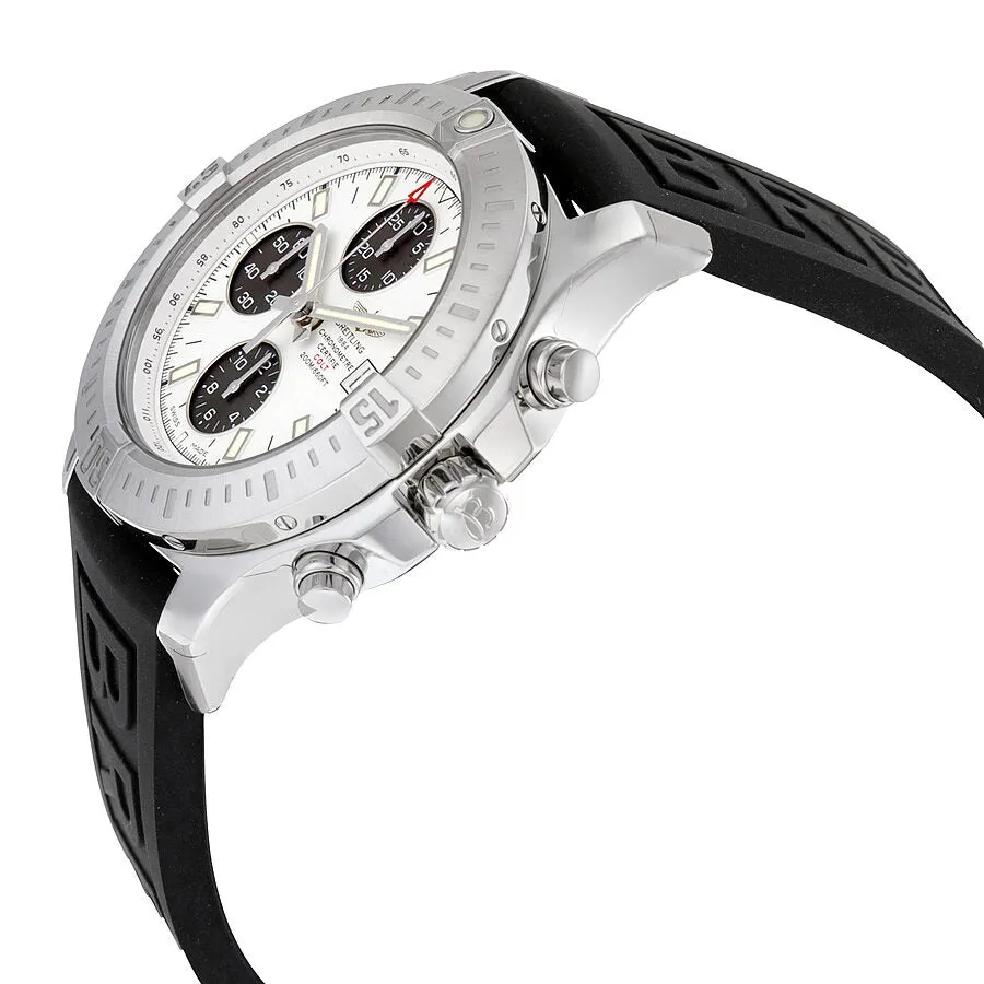Breitling Colt Automatic Chronograph Stratus Silver Dial Black Rubber Men's Watch A1338811-G804BKPD3 A1338811-G804-153S-A20D.2