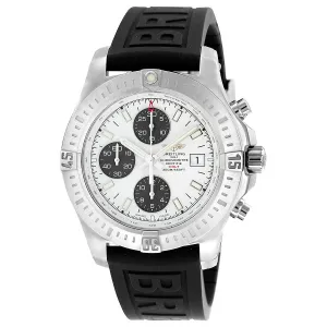 Breitling Colt Automatic Chronograph Stratus Silver Dial Black Rubber Men's Watch A1338811-G804BKPD3 A1338811-G804-153S-A20D.2