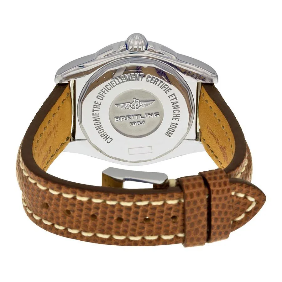 Breitling Galactic 36 Automatic  Mother of Pearl Dial Brown Lizard Leather Unisex Watch A3733012-A716BRZT