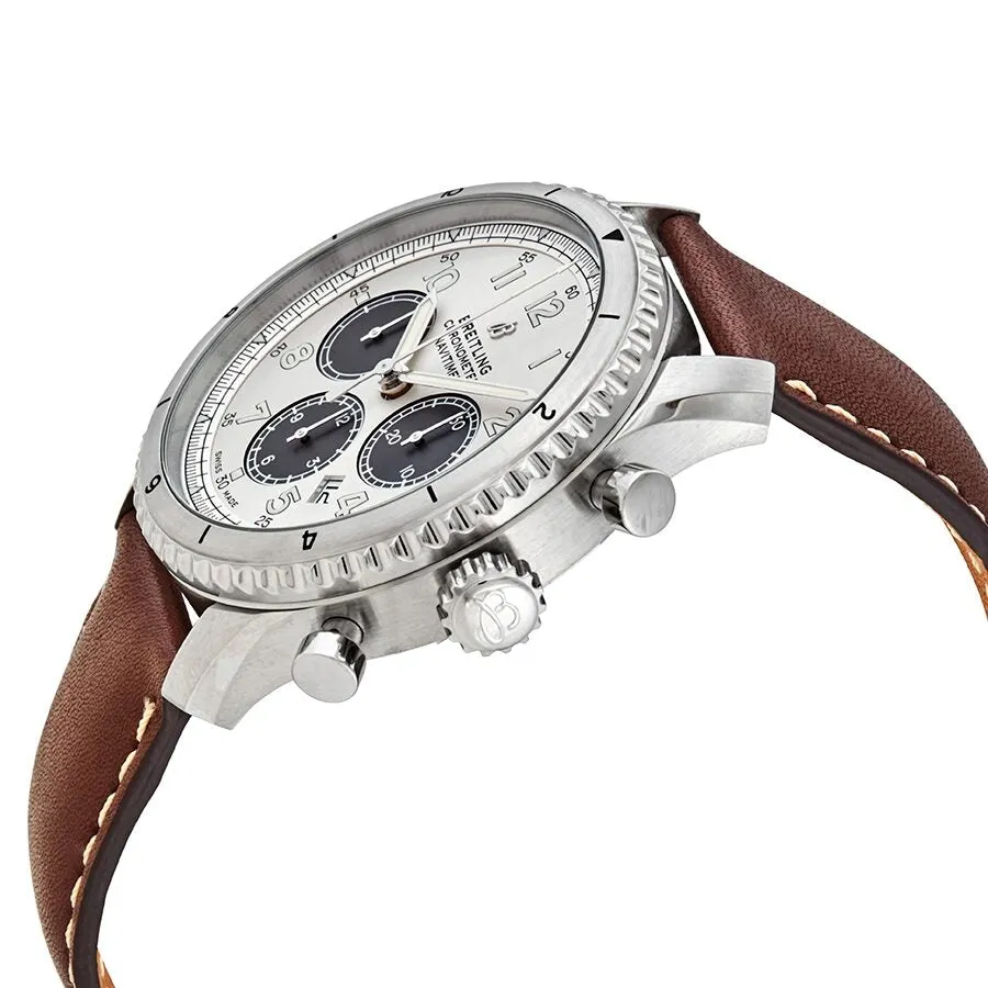 Breitling Navitimer 8 Chronograph Automatic Silver Dial Men's Watch AB01171A1G1X1