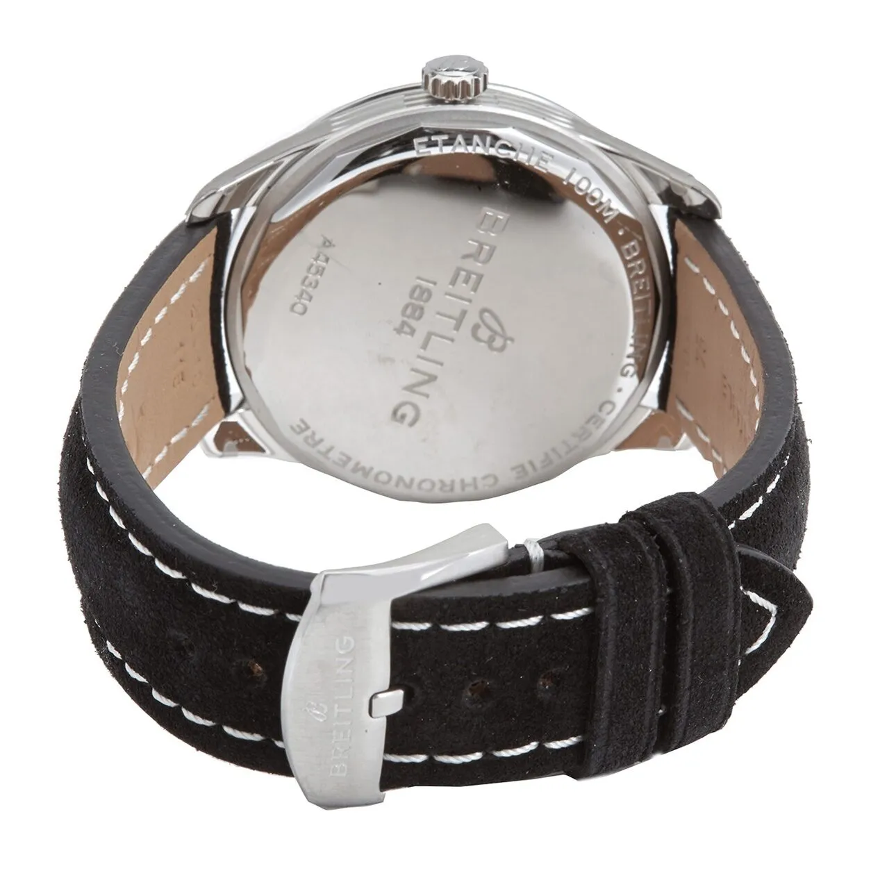 Breitling Premier Automatic Day and Date Chronometer Black Dial Watch A45340241B1X4