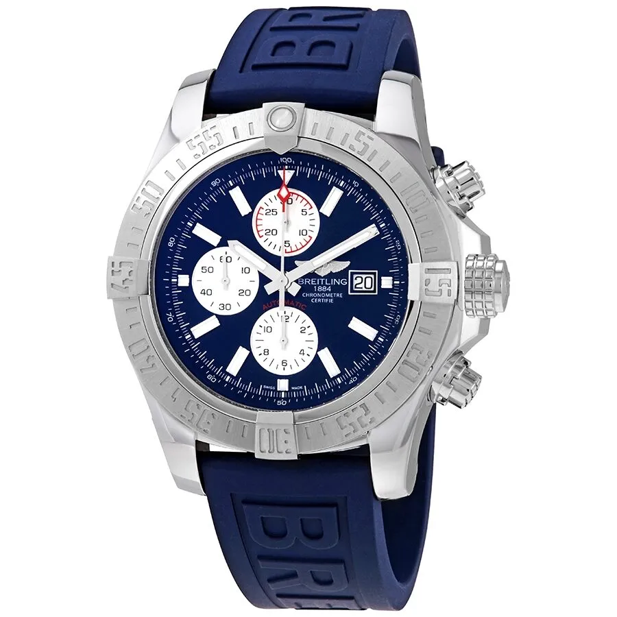 Breitling Super Avenger II Chronograph Automatic Blue Dial Men's Watch A13371111C1S2