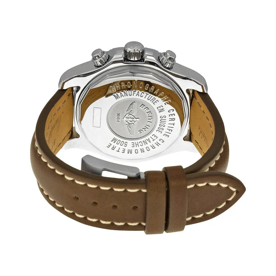 Breitling Superocean Chronograph Automatic Silver Dial Brown Leather Men's Watch A13341C3-G782BRLT A13341C3-G782-437X-A20BASA.1