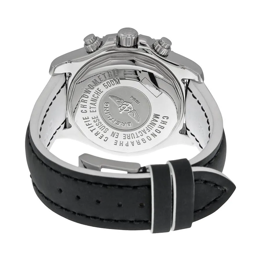 Breitling Superocean Chronograph II Automatic Black Dial Black Leather Men's Watch C1334112-BA84BKWLT