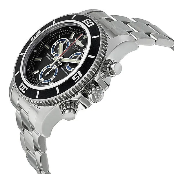 Breitling Superocean Chronograph m20000 Black Dial Stainless Steel Men's Watch A73310A8-BB74SS A73310A8-BB74-160A
