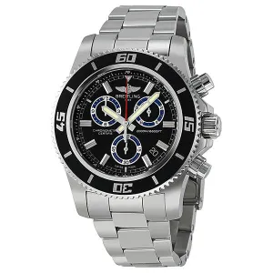 Breitling Superocean Chronograph m20000 Black Dial Stainless Steel Men's Watch A73310A8-BB74SS A73310A8-BB74-160A