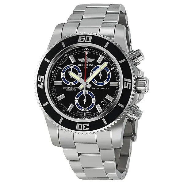 Breitling Superocean Chronograph m20000 Black Dial Stainless Steel Men's Watch A73310A8-BB74SS A73310A8-BB74-160A