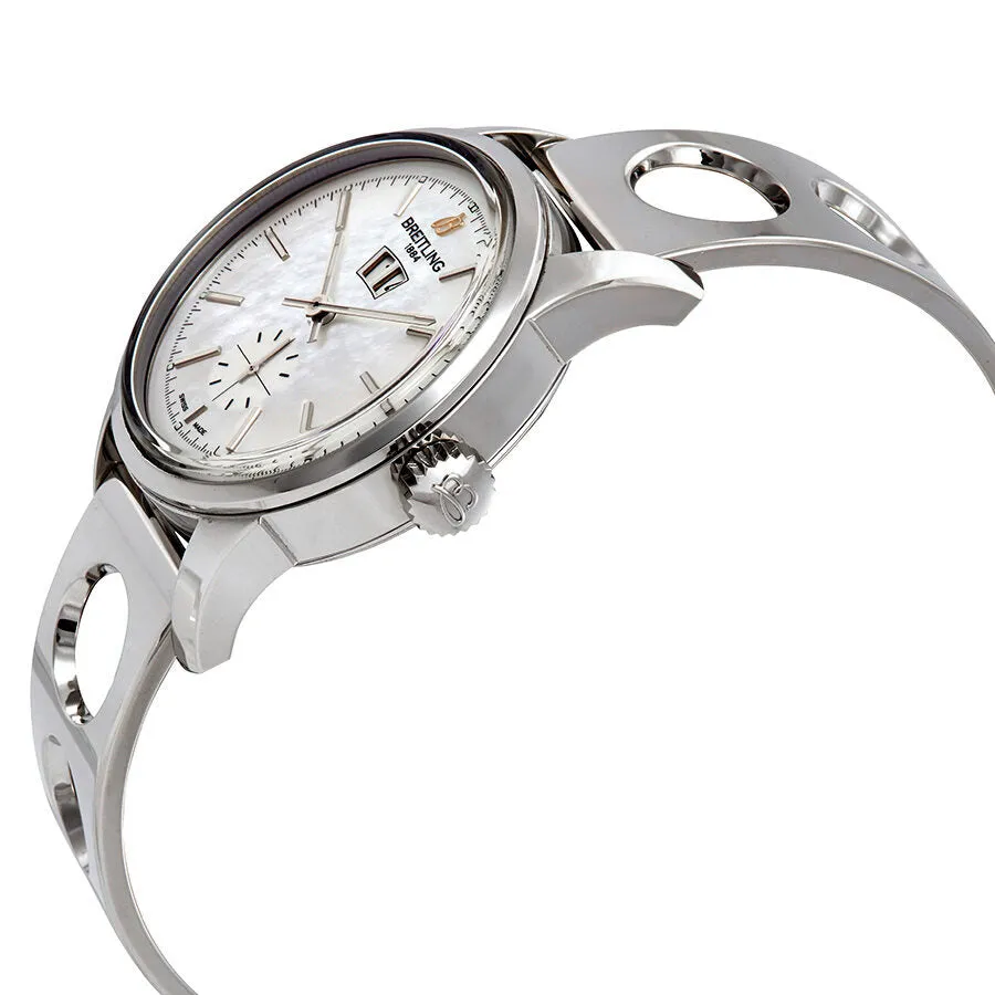 Breitling TransoceanAutomatic Mother of Pearl Dial Men's Watch IB011012/A693LBRCT A1631012-A764SSAR