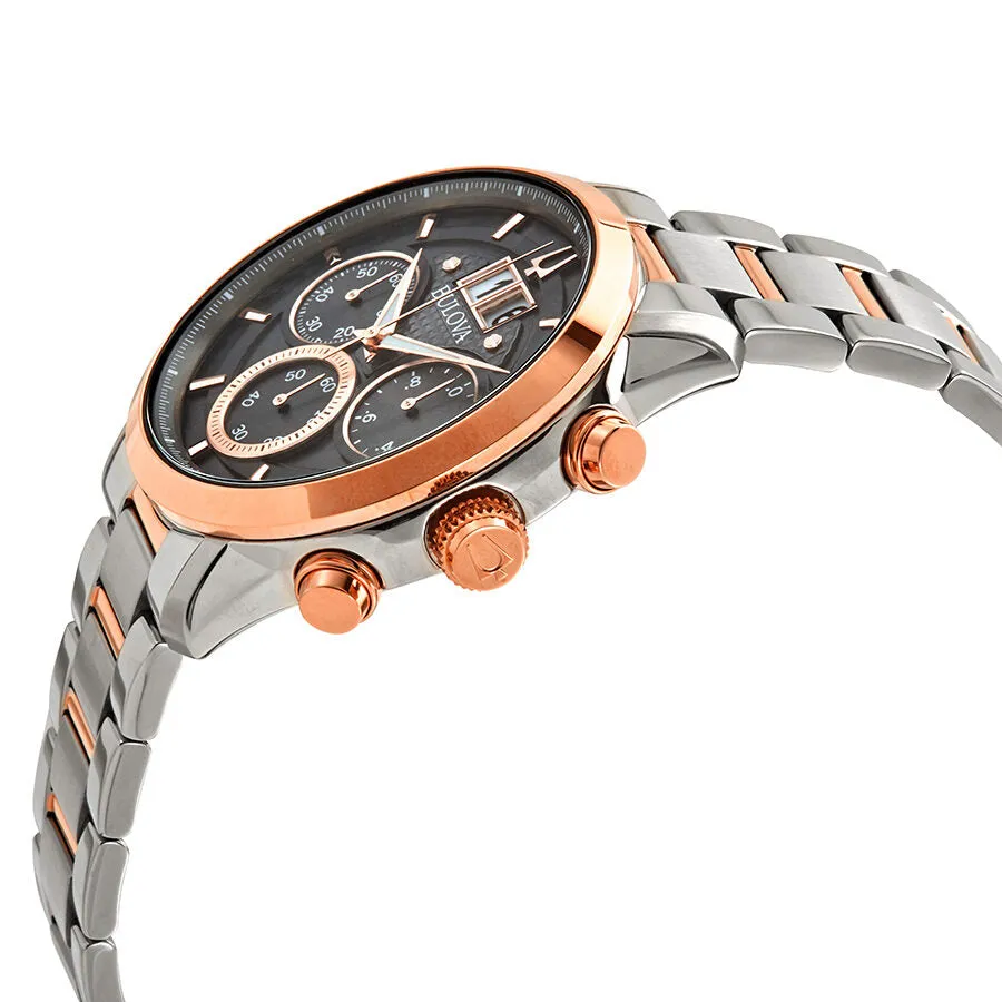 Bulova Sutton Chronograph Quartz Grey Dial Men's Watch 98B335