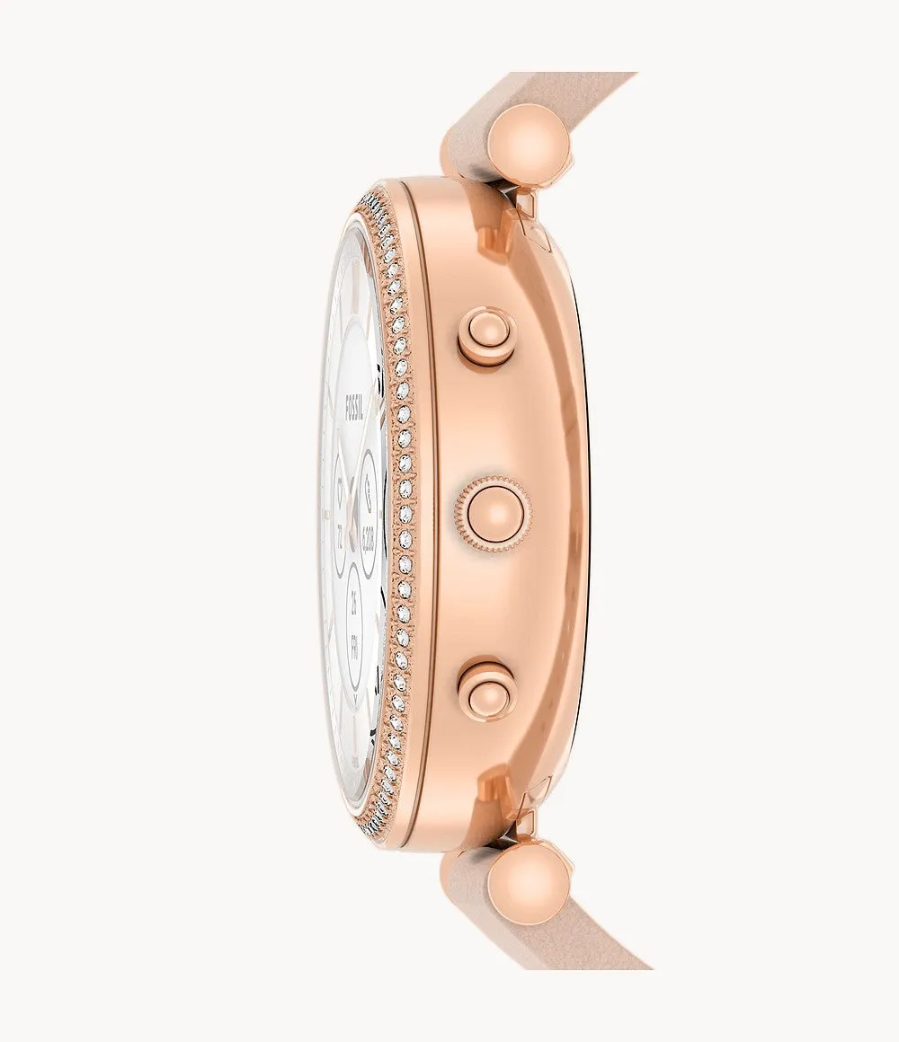 Carlie Gen 6 Hybrid Smartwatch Pink Leather