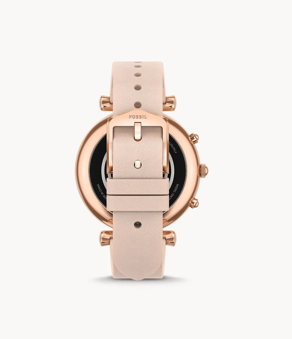 Carlie Gen 6 Hybrid Smartwatch Pink Leather