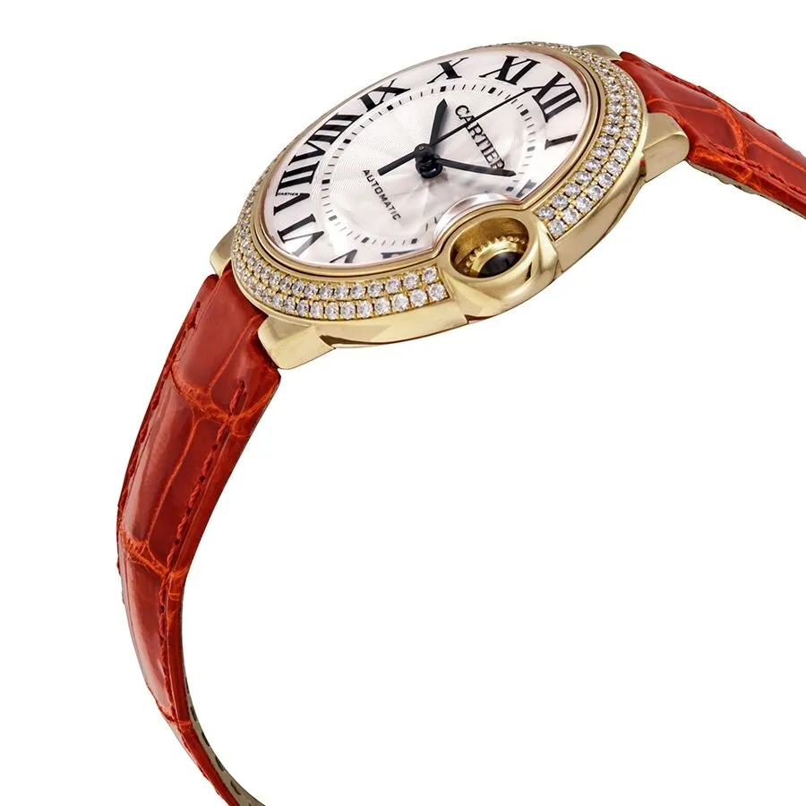 Cartier Ballon Bleu Automatic 18kt Yellow Gold Diamond Ladies Watch WE900451