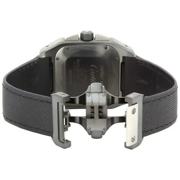 Cartier Santos 100 Carbon Titanium and Steel Extra Large Watch W2020005
