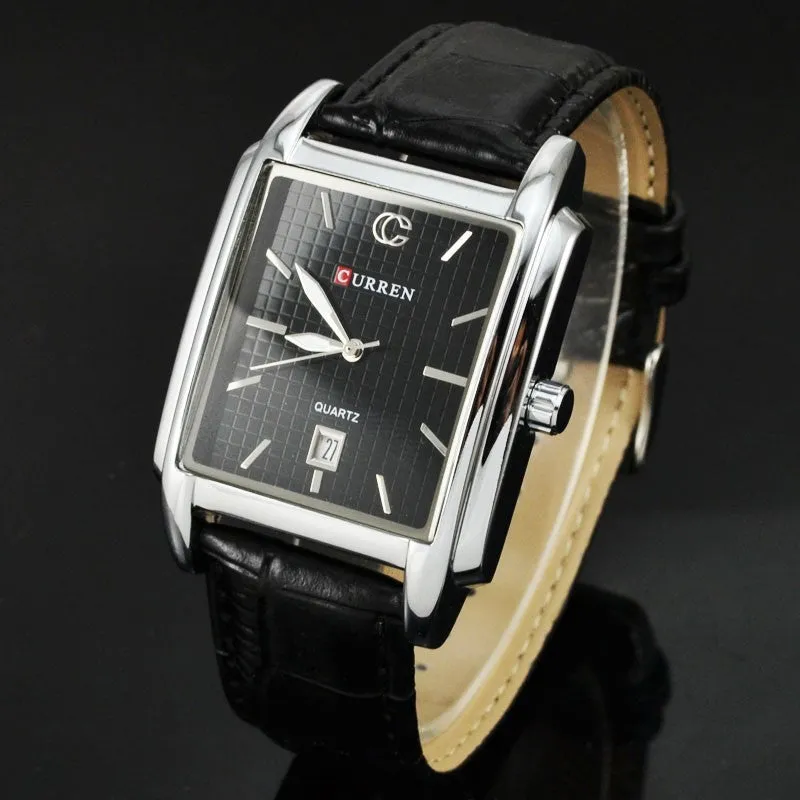 Casual Curren Men Military Watches Male Clock Fashion Quartz Watch Men Clock Hour Dial Date Leather Men Wrist Watch