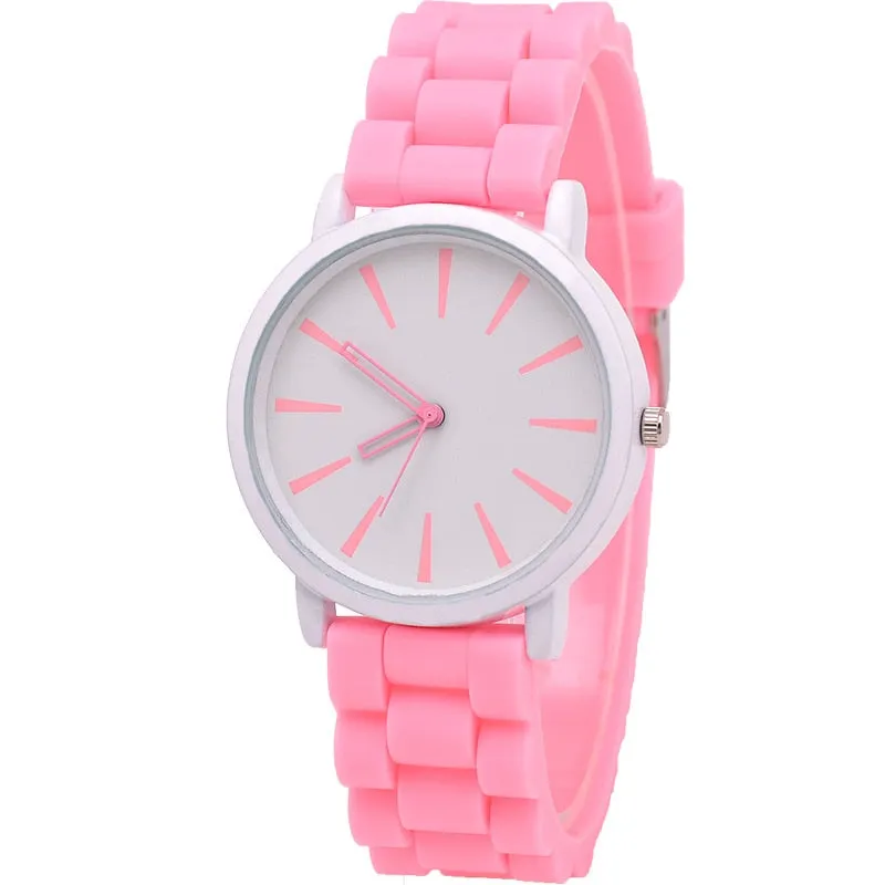 Casual Silicone quartz watch women ladies fashion bracelt wrist watch wristwatch relogio feminino masculino Clock