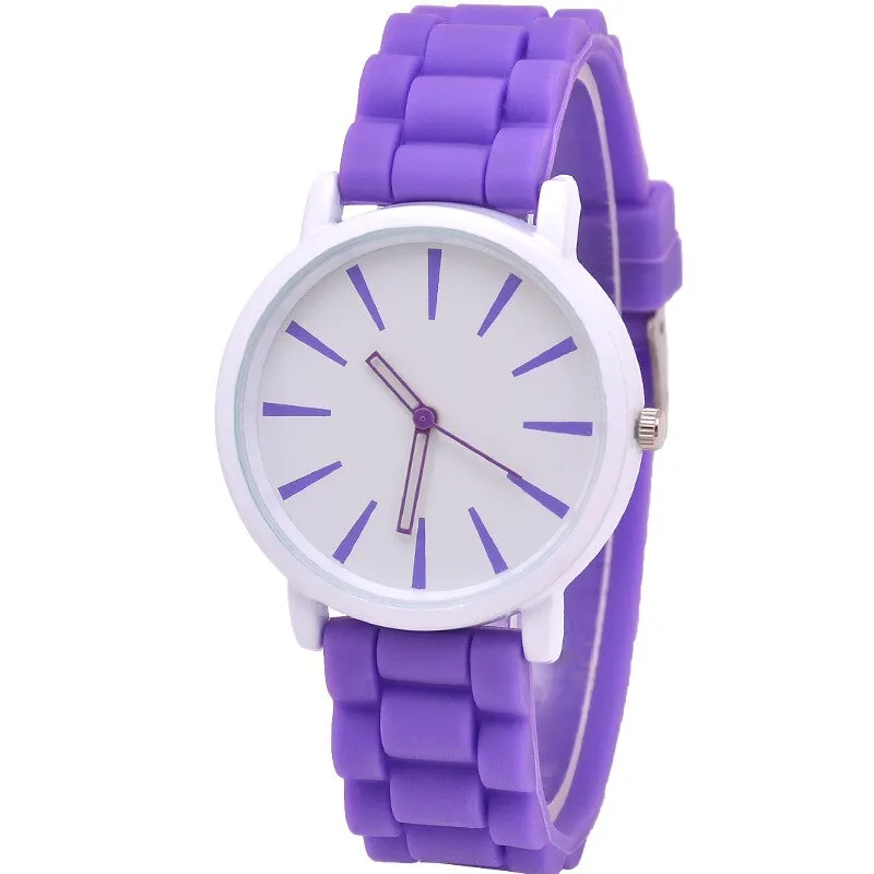 Casual Silicone quartz watch women ladies fashion bracelt wrist watch wristwatch relogio feminino masculino Clock