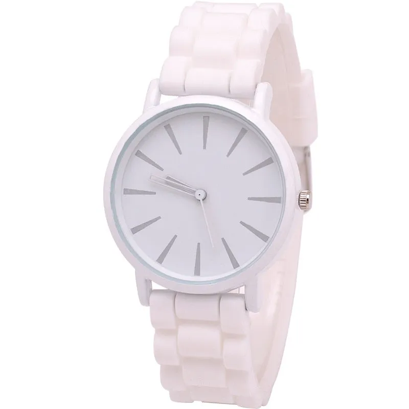 Casual Silicone quartz watch women ladies fashion bracelt wrist watch wristwatch relogio feminino masculino Clock