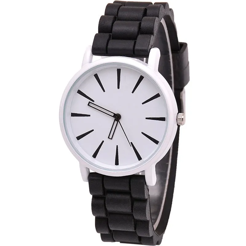 Casual Silicone quartz watch women ladies fashion bracelt wrist watch wristwatch relogio feminino masculino Clock