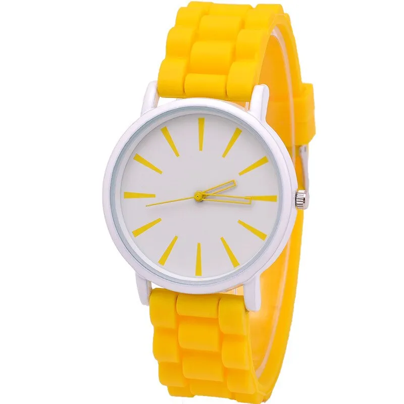 Casual Silicone quartz watch women ladies fashion bracelt wrist watch wristwatch relogio feminino masculino Clock