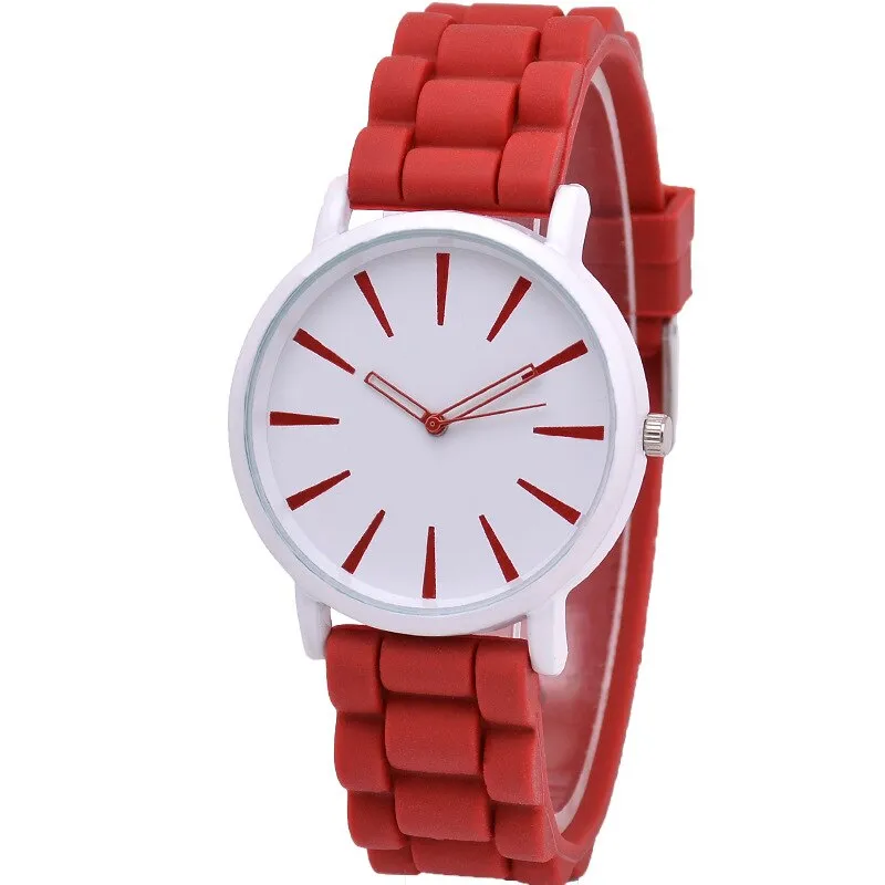 Casual Silicone quartz watch women ladies fashion bracelt wrist watch wristwatch relogio feminino masculino Clock