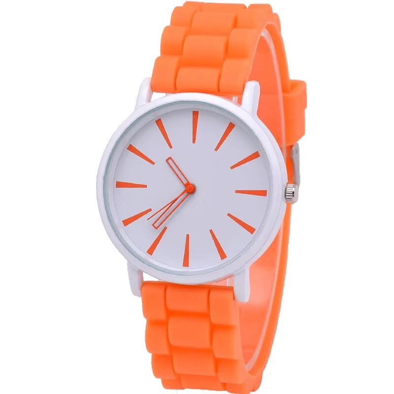 Casual Silicone quartz watch women ladies fashion bracelt wrist watch wristwatch relogio feminino masculino Clock