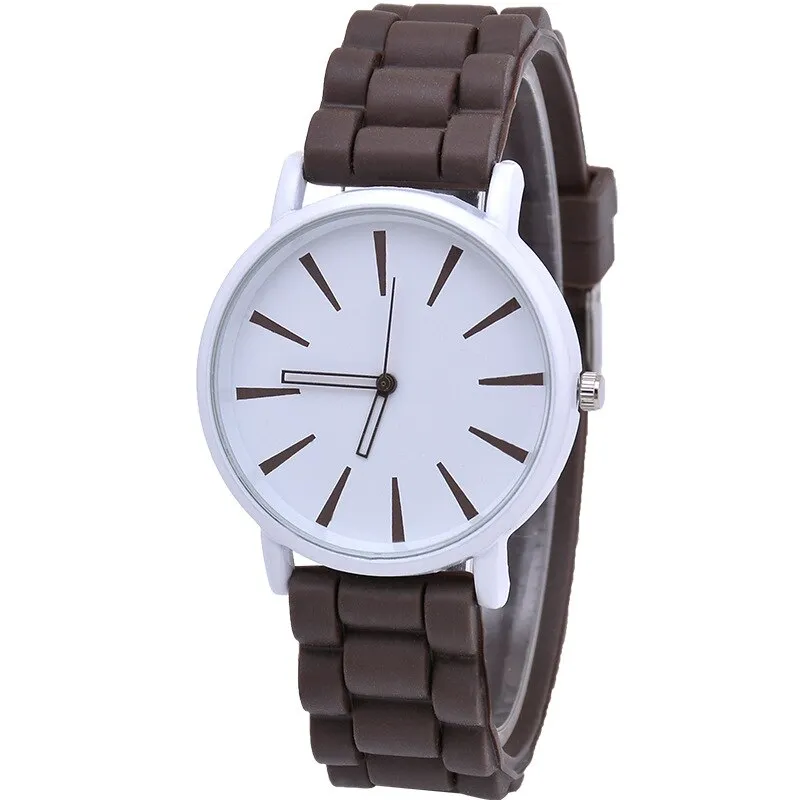 Casual Silicone quartz watch women ladies fashion bracelt wrist watch wristwatch relogio feminino masculino Clock