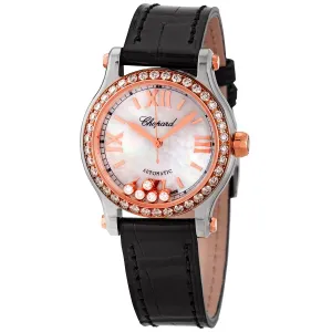 Chopard Happy Sport Automatic Rose Gold & Stainless Steel Ladies Watch 278573-6020