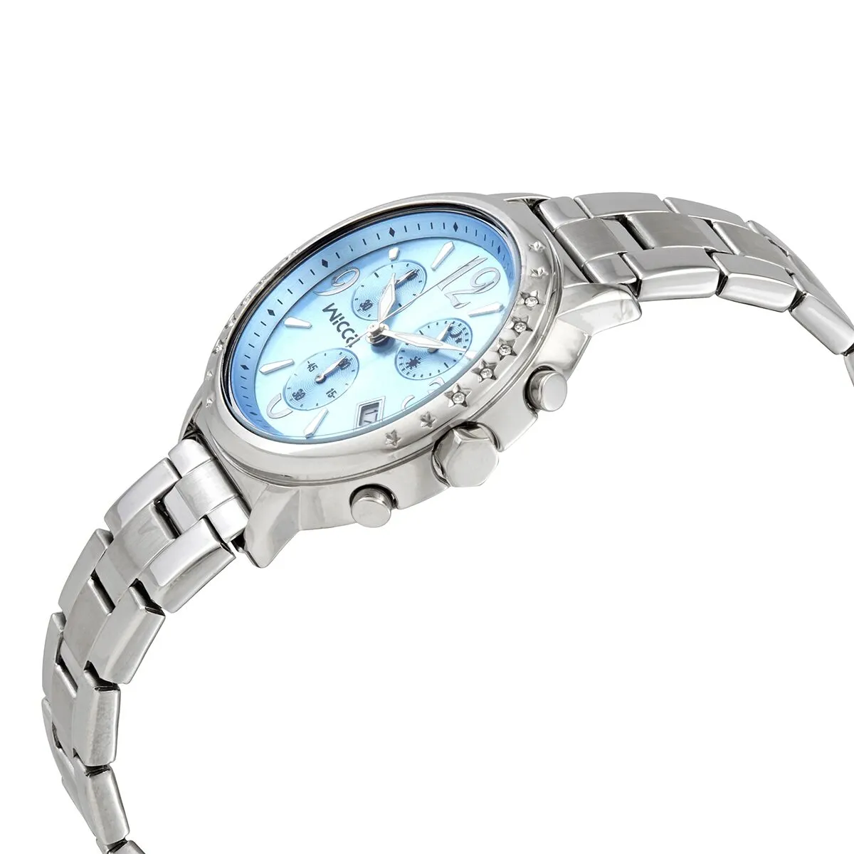 Citizen Wicca Chronograph Quartz Blue Dial Ladies Watch BM1-113-71
