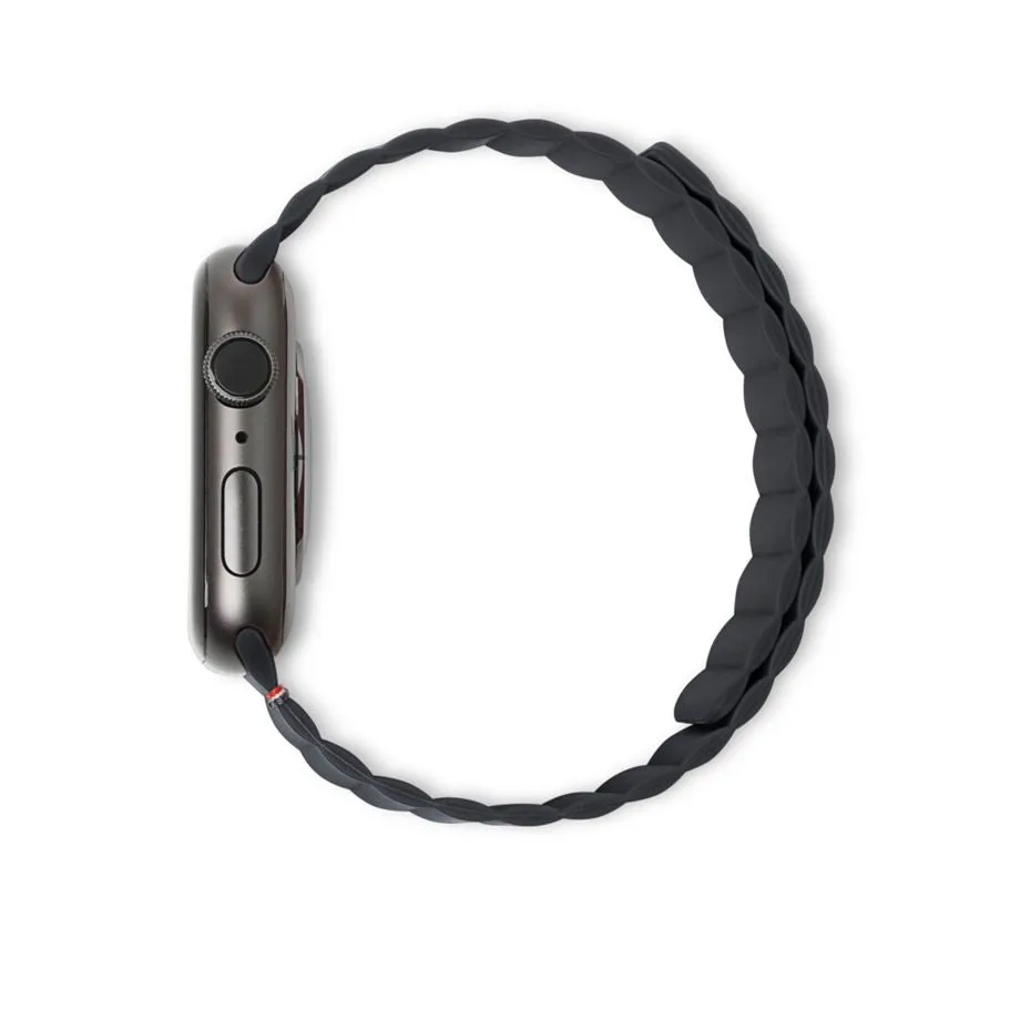 Decoded - Silicone Traction Strap Lite Apple Watch (42/41/40/38 mm) Silicone Strap (D22AWS40TSL3SCL) - Gray