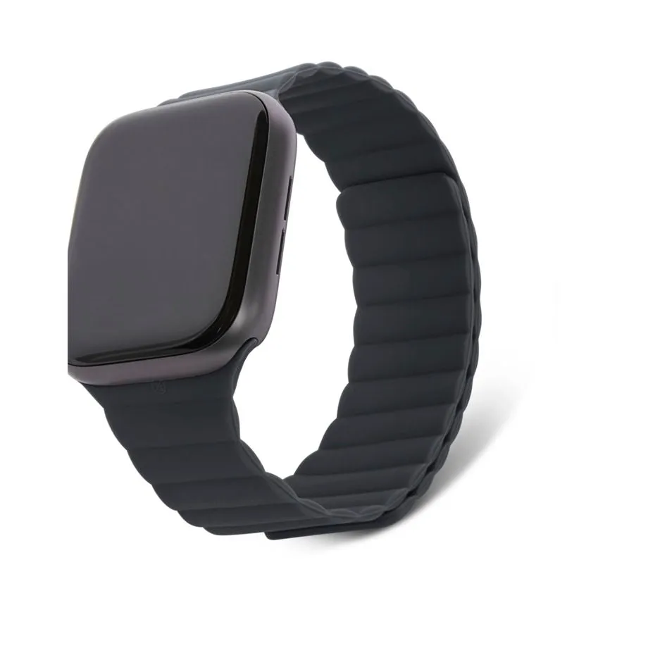 Decoded - Silicone Traction Strap Lite Apple Watch (42/41/40/38 mm) Silicone Strap (D22AWS40TSL3SCL) - Gray