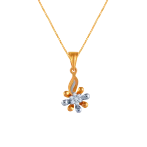 Dual Colour Floral Pendant